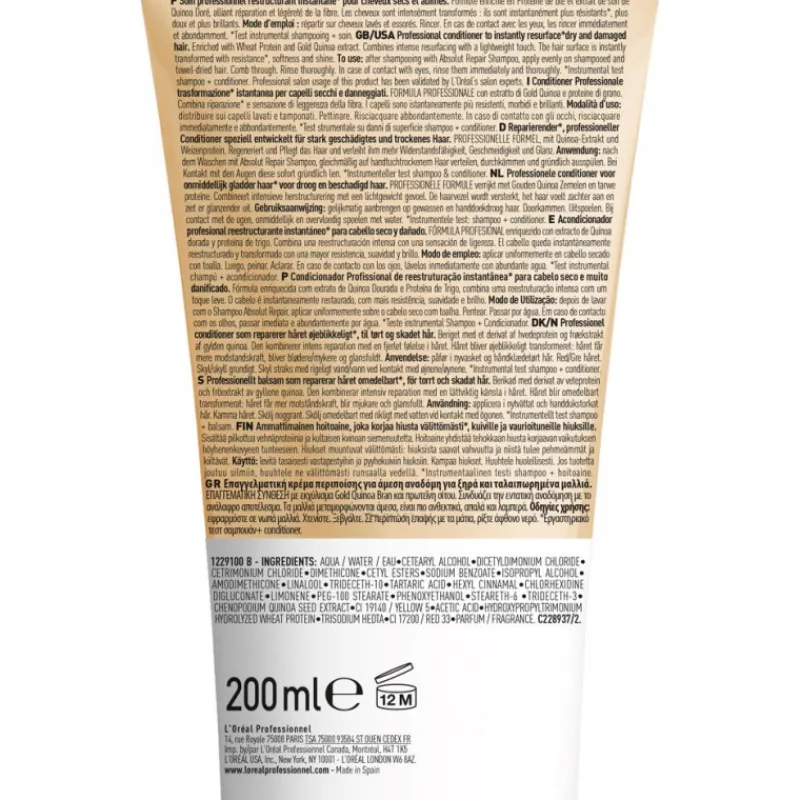 Hot ABSOLUT REPAIR GOLD ACONDICIONADOR 200ML Acondicionador