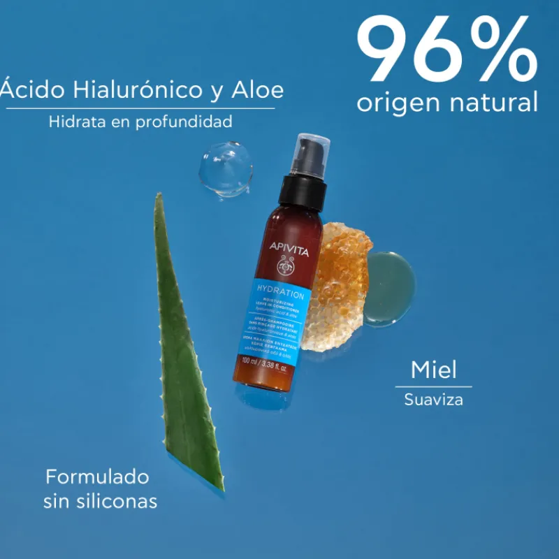Outlet Acondicionador Hidratante sin Aclarado con Ácido Hialurónico y Aloe Tratamientos Capilares