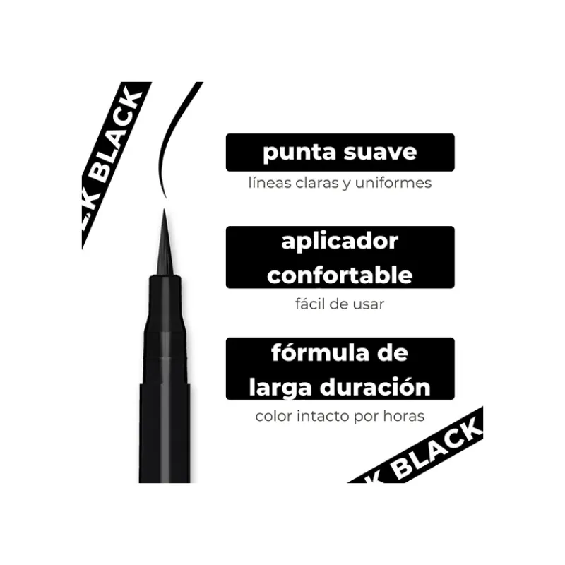Online Black Eyeliner With Soft Brush Eyeliner