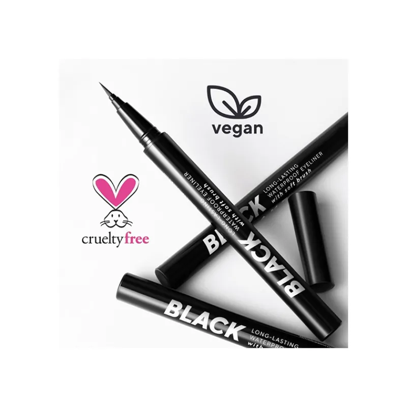 Online Black Eyeliner With Soft Brush Eyeliner