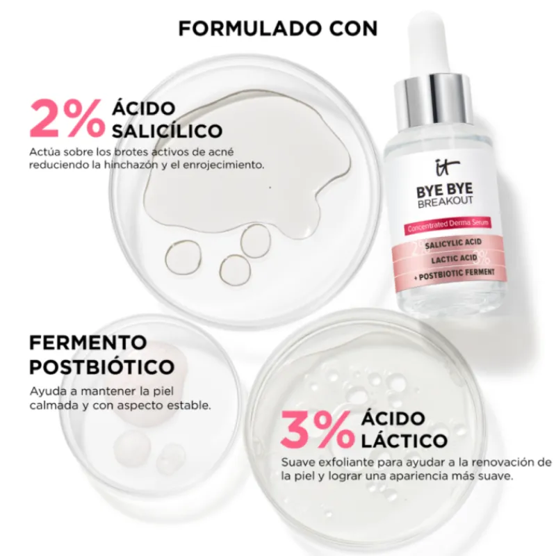 Hot BYE BYE BREAKOUT SERUM Acido Salicilico|Sensibilidad