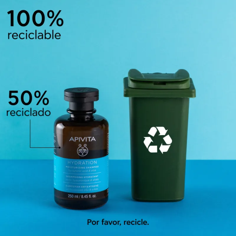 Hot Champú Hidratante con Ácido Hialurónico, Aloe y Miel Tratamientos Capilares