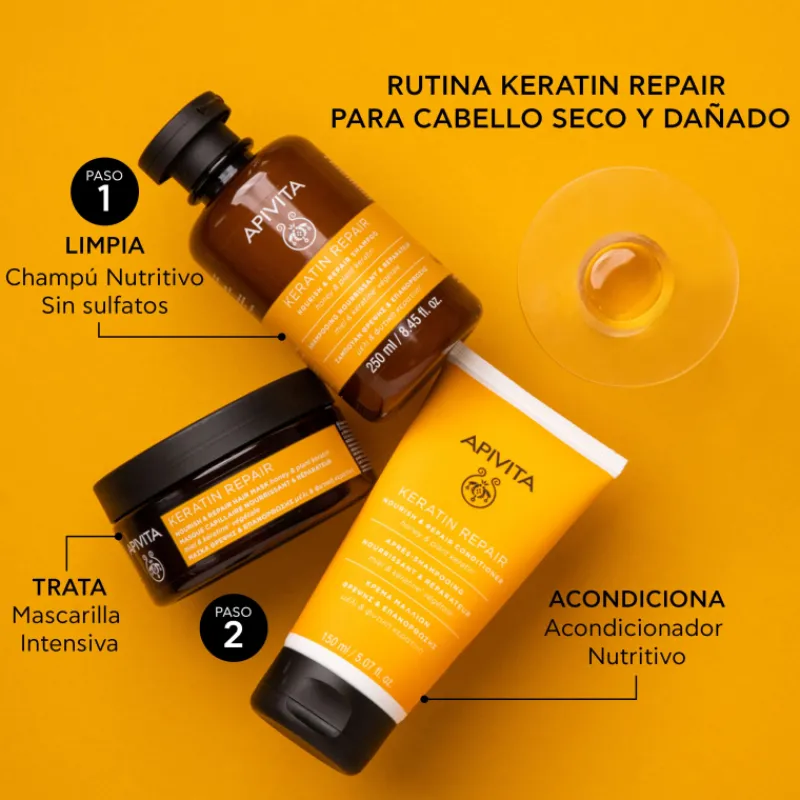 Sale Champú Keratin Repair Nutritivo y Reparador para Cabello Seco y Dañado Tratamientos Capilares