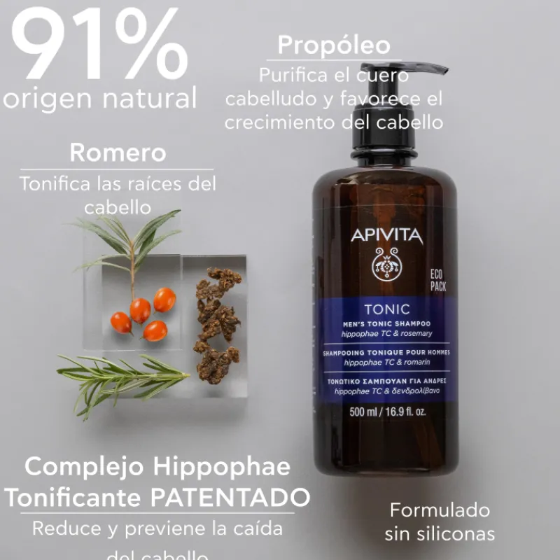 Online Champú Tonificante para Hombre para la Caída del Cabello 500 ml Estuches|Tratamientos Capilares