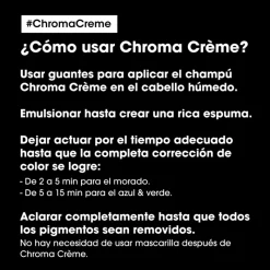 Hot CHROMA CRÈME CHAMPÚ NEUTRALIZANTE DE TONOS ANARANJADOS Shampoo