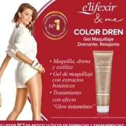 New Color Dren Crema Maquillaje para Piernas Drenante Estiliza Corporal