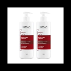 Outlet DERCOS DUPLO CHAMPÚ ESTIMULANTE 400ML X 2 Tratamientos Capilares