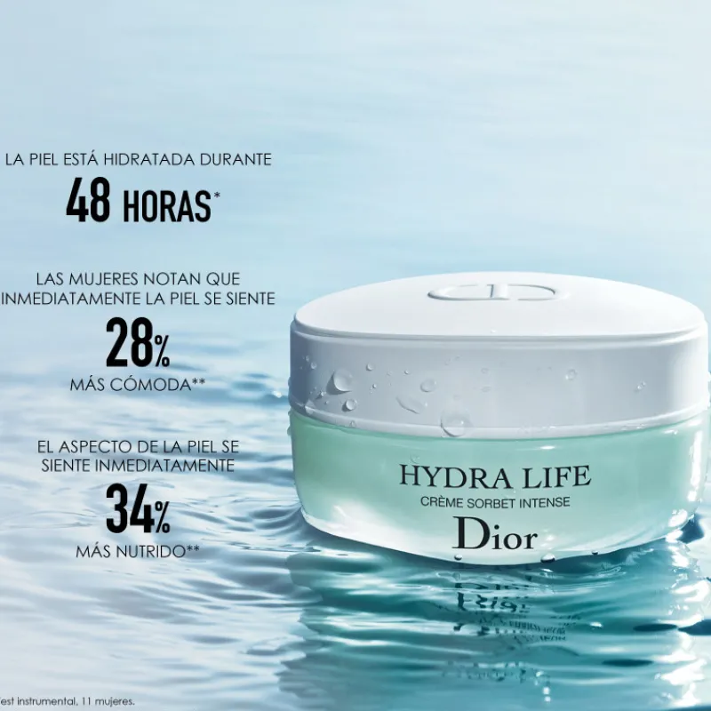 Sale HYDRA LIFE CRÈME SORBET INTENSECrema hidratante rostro y cuello - hidrata, nutre y embellece Luminosidad|Hidratación