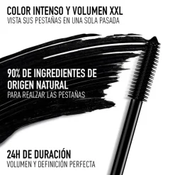 Best SHOWPump 'N' Volume Máscara squeezable volumen XXL duración 24 horas - color intenso y fórmula con tratamiento - 90 % de ingredientes de origen natural Máscara De Pestañas