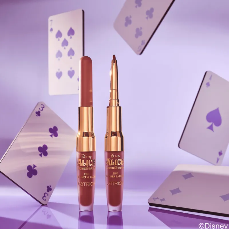 Discount Disney Alice in Wonderland 2in1 Lip Liner & Gloss Lip Gloss|Perfilador