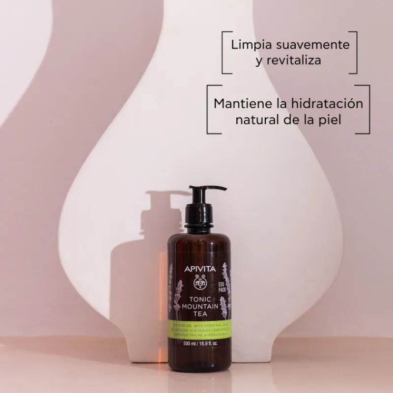 Hot Ecopack Mountain Tea Gel De Baño con Aceites Esenciales Estuches