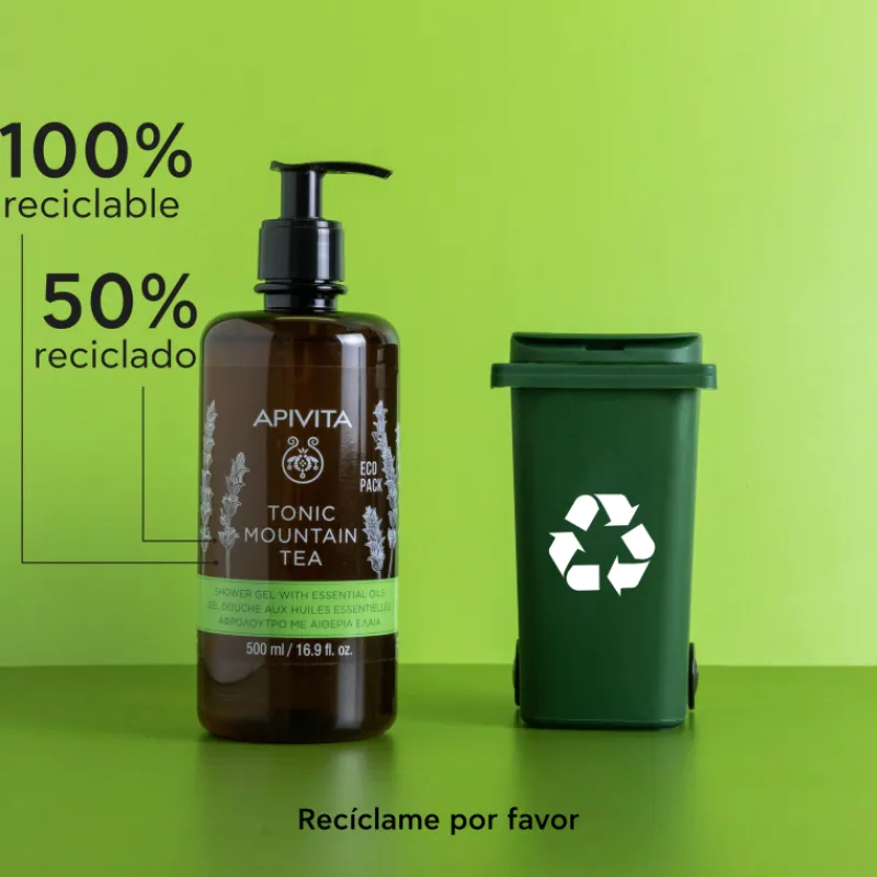 Hot Ecopack Mountain Tea Gel De Baño con Aceites Esenciales Estuches