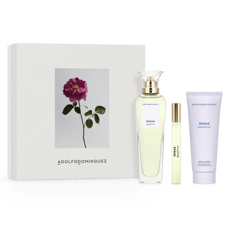 Outlet EL SET AGUA FRESCA DE ROSAS DE ADOLFO DOMÍNGUEZ Mujer Estuches Y Gift Sets