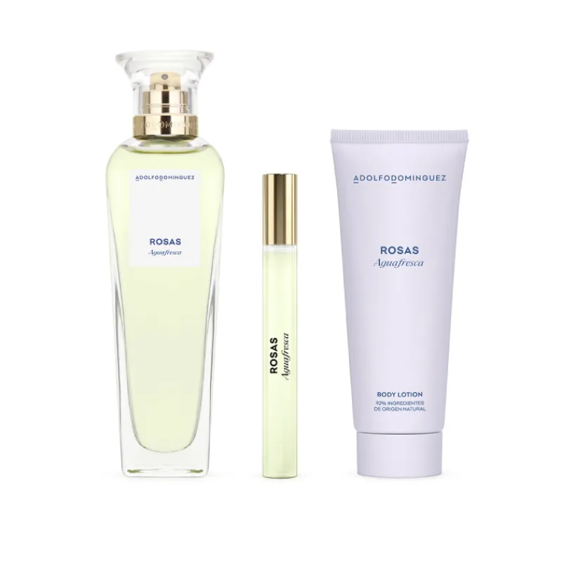 Outlet EL SET AGUA FRESCA DE ROSAS DE ADOLFO DOMÍNGUEZ Mujer Estuches Y Gift Sets