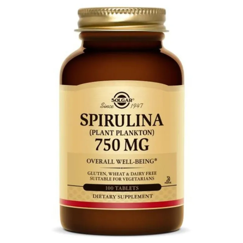 New ESPIRULINA 750MG (PLACTON) 100 COMPRIMIDOS Vitaminas Y Minerales|Complementos Alimenticios