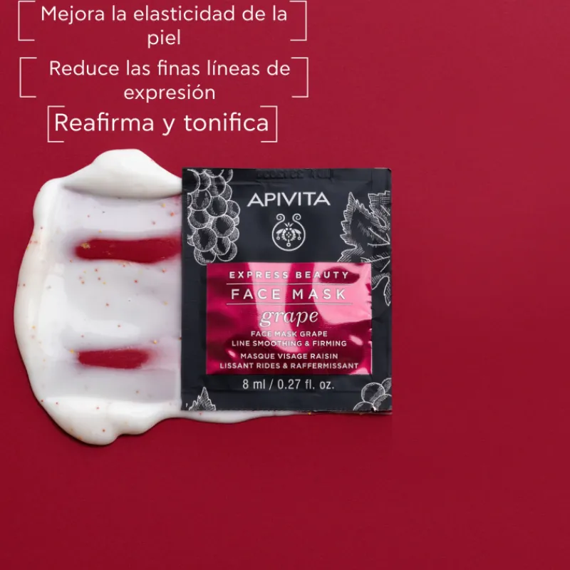 Sale Express Beauty Mascarilla Facial Antiarrugas y Reafirmante con Uva 2x8 ml Facial