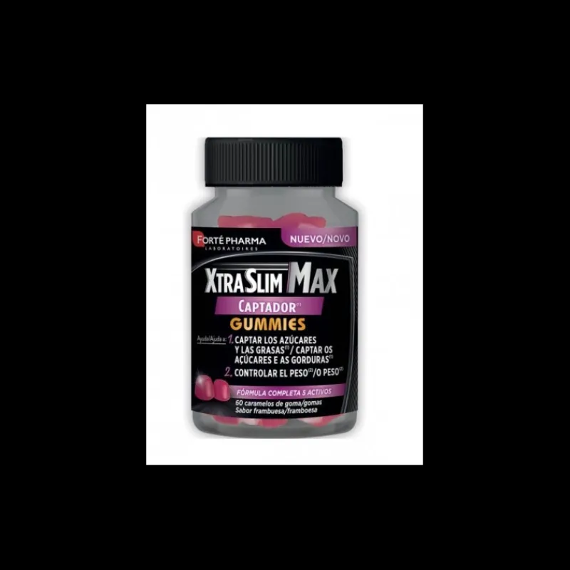 Discount Xtra Slim Max 60 Gummies Sabor Frambuesa Complementos Alimenticios
