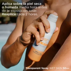 Outlet FOTOPROTECTOR TRANSPARENTE SPRAY WET SKIN SPF50 Corporal