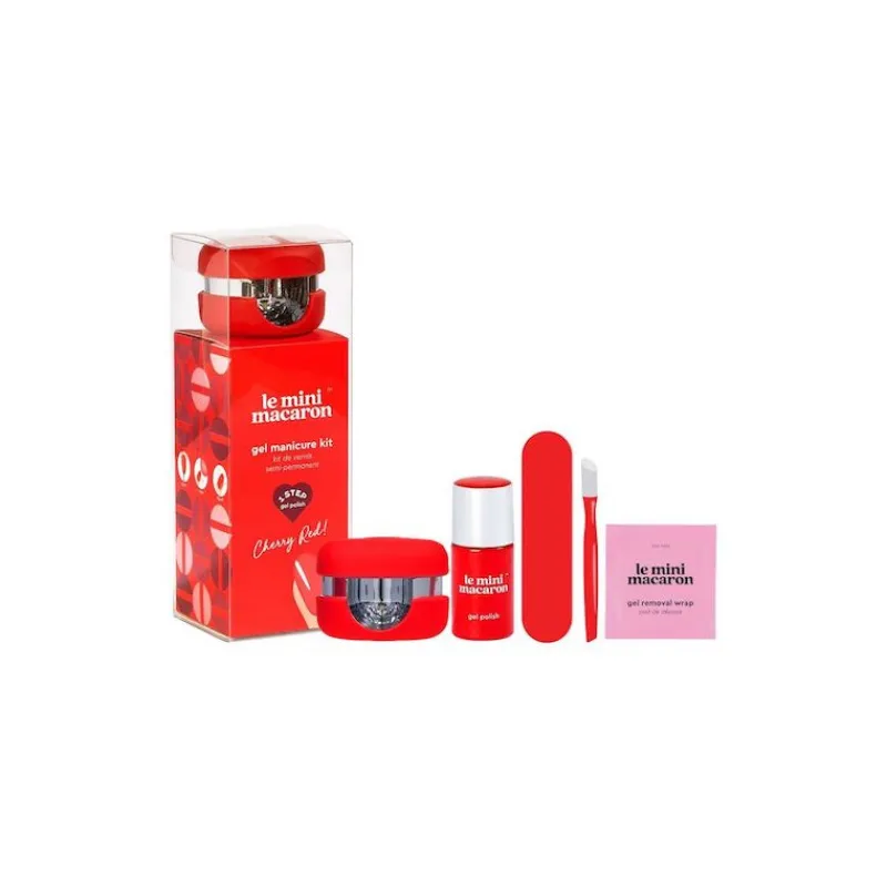 Discount GEL MANICURE KIT CHERRY RED Laca De Uñas