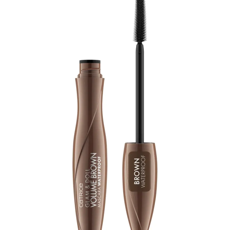Online Glam & Doll Volume Brown Mascara Waterproof Base De Máscara De Pestañas