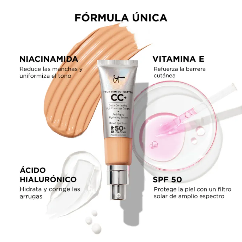 New CC+ CREAM BASE DE MAQUILLAJE CON SPF50+ Fondo De Maquillaje