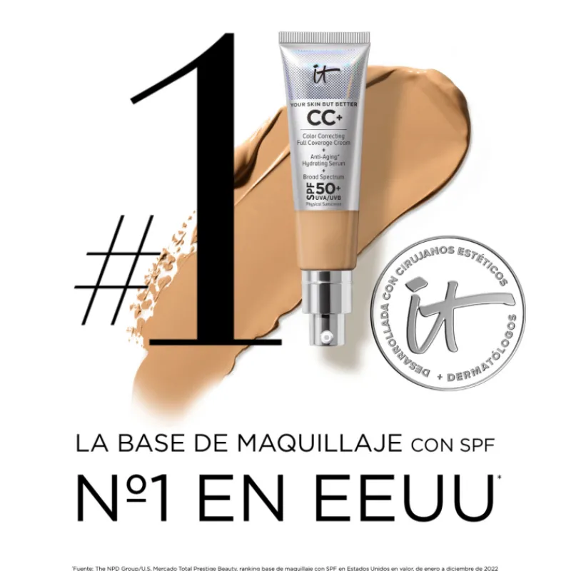 New CC+ CREAM BASE DE MAQUILLAJE CON SPF50+ Fondo De Maquillaje