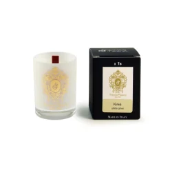 New Kirke White Glass Candles Velas