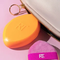 Outlet Miracle 2-IN-1 Powder Puff + Travel Case Accesorios De Maquillaje