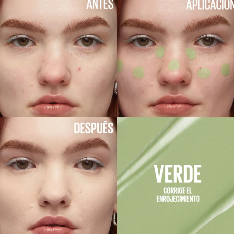 New New York Corrector Verde Antiojeras Y Corrector