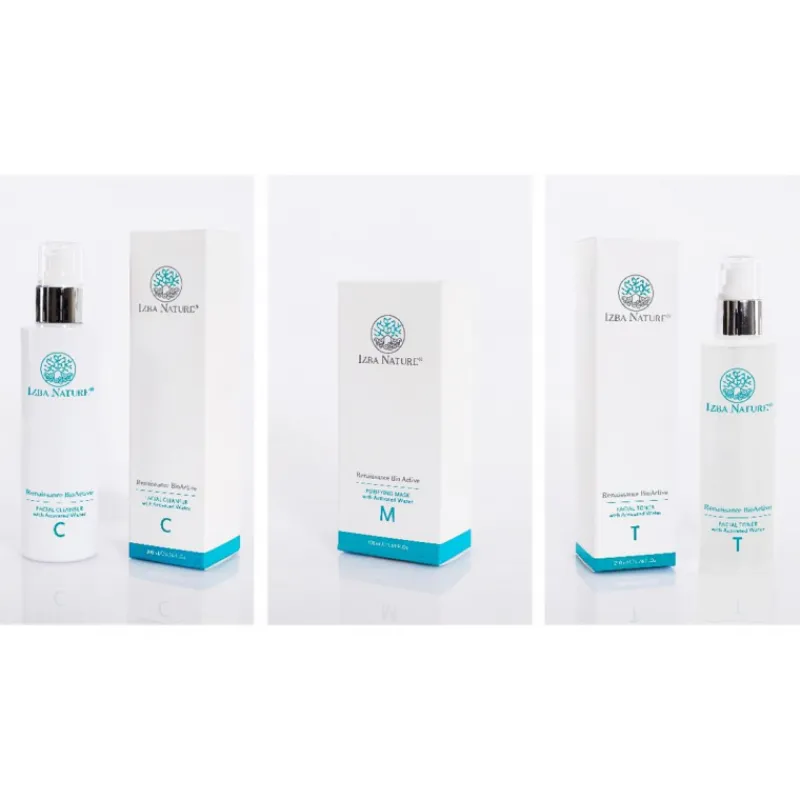 Hot PACK DE LIMPIEZA FACIAL LIMPIADOR , TÓNICO Y MASCARILLA Estuches