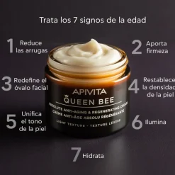 Sale Queen Bee Crema Regeneradora Antiedad Absoluto Textura Ligera Antiedad|Facial