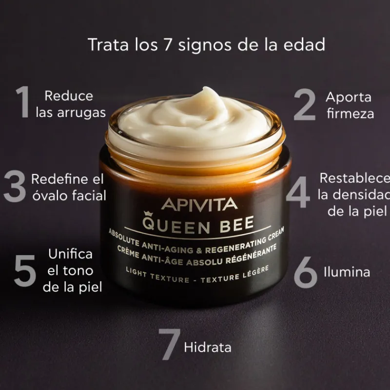 Sale Queen Bee Crema Regeneradora Antiedad Absoluto Textura Ligera Antiedad|Facial