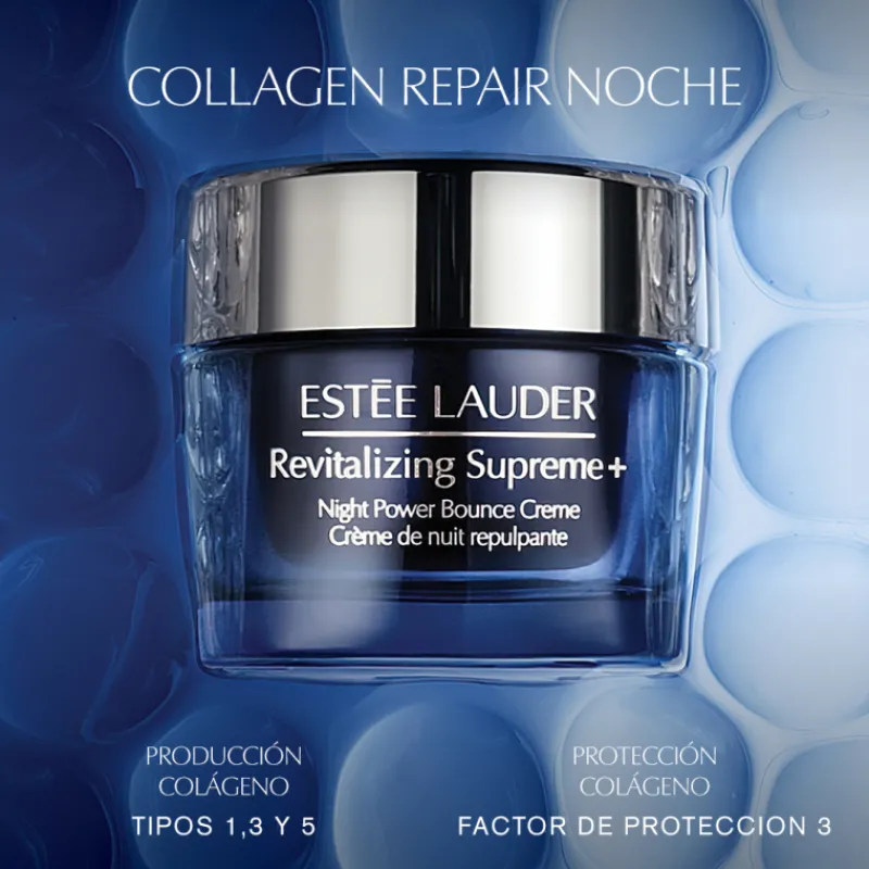 New Revitalizing Supreme+ Night Power Bounce Creme Moisturizer Vitamina E|Vitamina A
