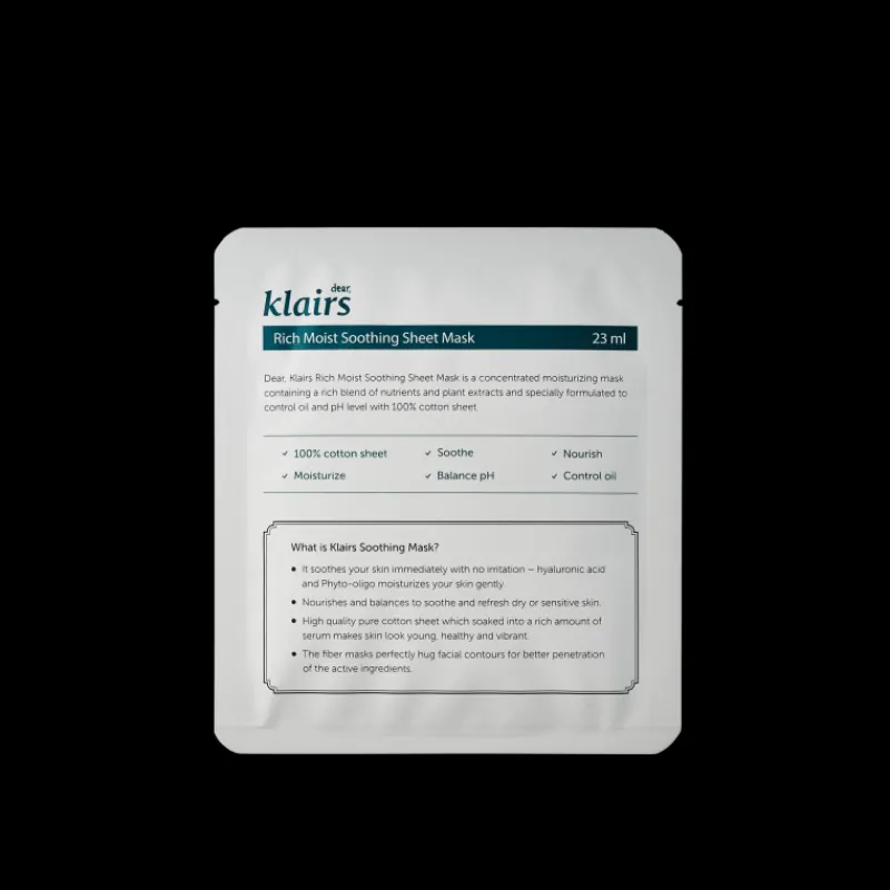 Online RICH MOIST SOOTHING SHEET MASK 25ML Karité|Miscelas