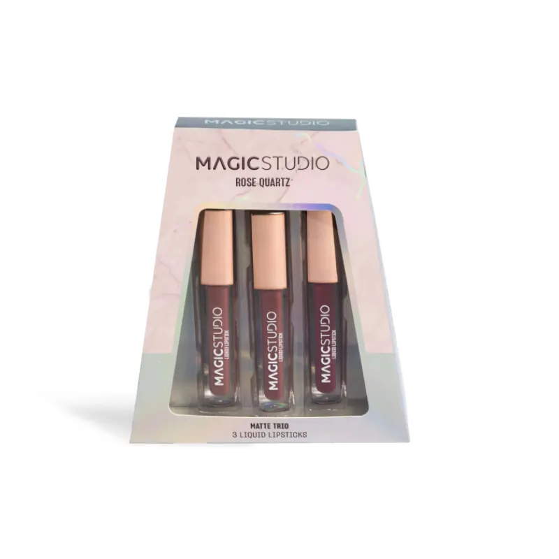 New Rose Quartz Liquid Lipstick Trio Barra De Labios