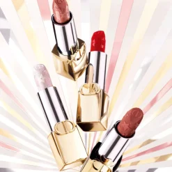 New ROUGE - EDICIÓN LIMITADABarra de labios couture - estuche dorado y barra grabada Barra De Labios