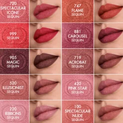 ROUGE FOREVER LIQUID SEQUIN EDICIÓN LIMITADADúo de barra de labios y brillo de labios acabado brillante Barra De Labios