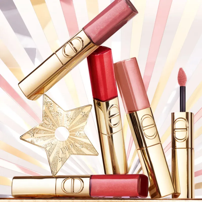 ROUGE FOREVER LIQUID SEQUIN EDICIÓN LIMITADADúo de barra de labios y brillo de labios acabado brillante Barra De Labios