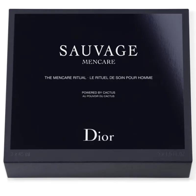 New SAUVAGE KIT RITUAL DE TRATAMIENTOLimpiador, loción y sérum con el poder del cactus Pureza|Anti-Aging Global