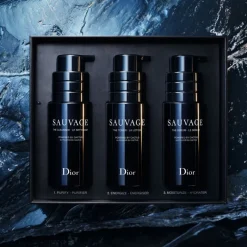New SAUVAGE KIT RITUAL DE TRATAMIENTOLimpiador, loción y sérum con el poder del cactus Pureza|Anti-Aging Global