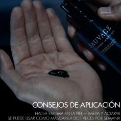 Online SAUVAGELimpiador facial - carbón negro y cactus Hombre Pureza|Tratamiento Facial
