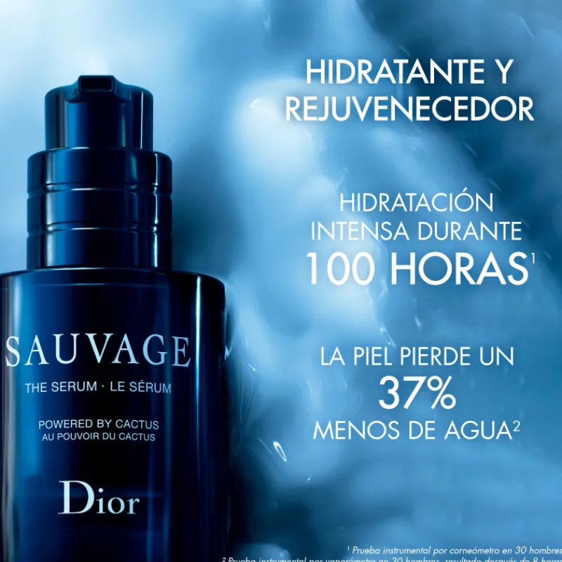 SAUVAGESérum facial con el poder del cactus Hombre Anti-Aging Global|Tratamiento Facial
