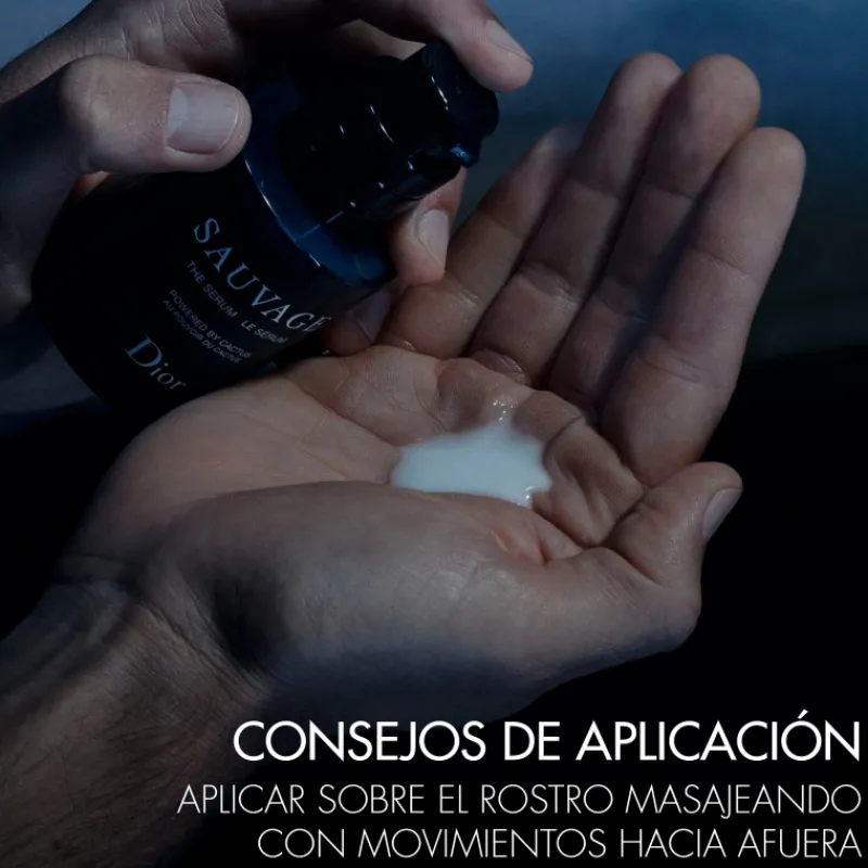 SAUVAGESérum facial con el poder del cactus Hombre Anti-Aging Global|Tratamiento Facial