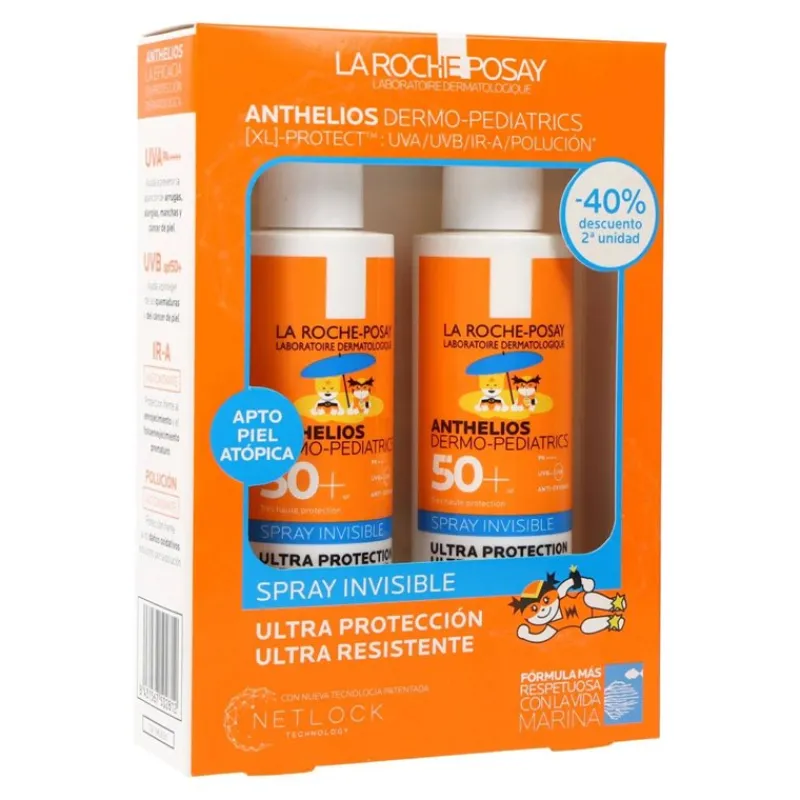 New SET ANTHELIOS DERMO-PEDIATICS SPF50+ 200ML X 2 Estuches|Corporal