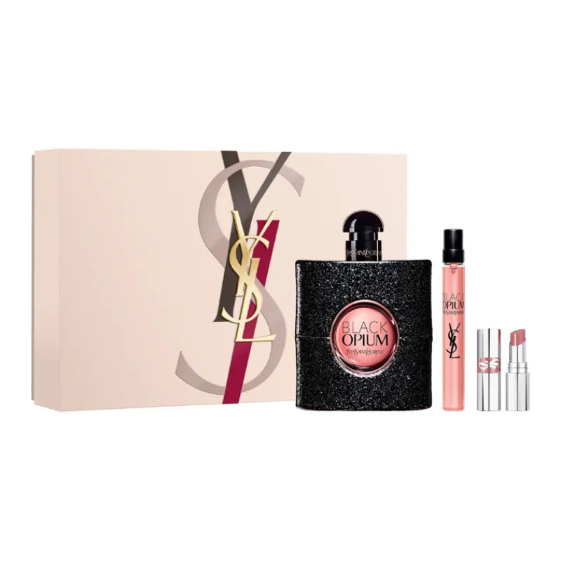 Clearance Set Black Opium Eau de Parfum & Barra de Labios Loveshine Mini Mujer Estuches Y Gift Sets