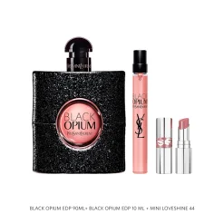 Clearance Set Black Opium Eau de Parfum & Barra de Labios Loveshine Mini Mujer Estuches Y Gift Sets