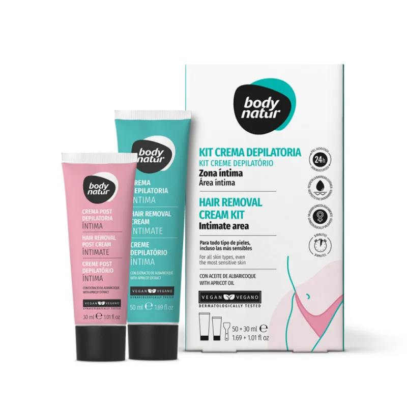 Online Set Crema Depilatoria Zona Intima con Extracto de Albaricoque Estuches