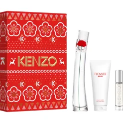 New Set Flower By Kenzo Eau de Parfum & Travel Spray & Body Milk Mujer Estuches Y Gift Sets
