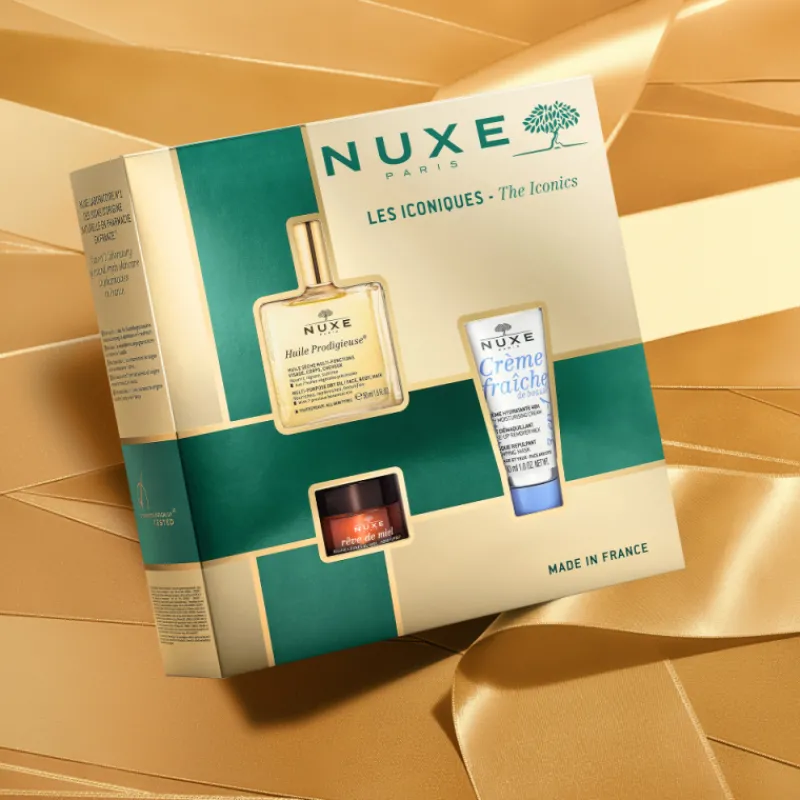 Best Set Huile Prodigieuse + Rêve de Miel Bálsamo de Labios + Crema Fraîche de beauté 3-en-1 Estuches|Facial