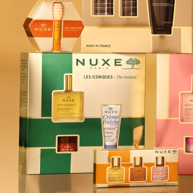 Best Set Huile Prodigieuse + Rêve de Miel Bálsamo de Labios + Crema Fraîche de beauté 3-en-1 Estuches|Facial